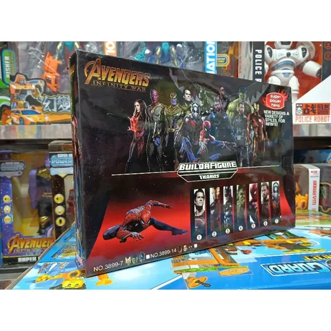 Hộp đồ chơi mô hình nhân vật siêu anh hùng Avengers có đèn phát sáng - Bộ 3 nhân vật cao 23cm, an toàn cho trẻ em, quà tặng ý nghĩa