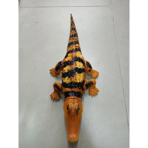 Hộp đồ chơi Cá sấu lắp pin biết đi có nhạc và đèn phát sáng - Đồ chơi giáo dục cho trẻ em, tặng kèm pin, nhiều màu sắc thú vị