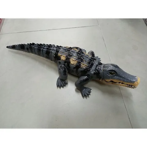 Hộp đồ chơi Cá sấu lắp pin biết đi có nhạc và đèn phát sáng - Đồ chơi giáo dục cho trẻ em, tặng kèm pin, nhiều màu sắc thú vị