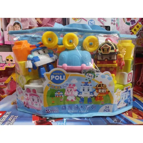 3620 Bộ đồ chơi xếp hình ROBOCAR POLI gồm 34 chi tiết (giao màu ngẫu nhiên)