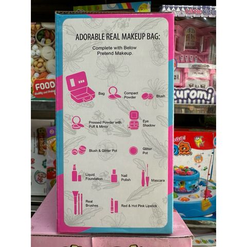 Hộp đồ chơi Vali trang điểm MAKEUP PLAY SET 1360 - Bộ đồ chơi trang điểm 21 chi tiết cho trẻ em từ 3 tuổi, phát triển sáng tạo và thẩm mỹ