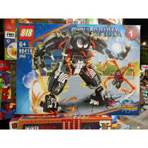 Hộp lê gô lắp ghép mô hình Robot Người Nhện SUPER SPIDER 98414-1