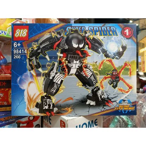 Hộp lê gô lắp ghép mô hình Robot Người Nhện SUPER SPIDER 98414-1