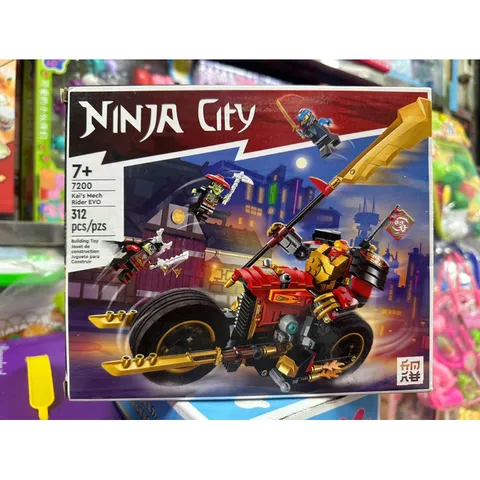 Bộ Xếp Hình Lắp Ghép Lê Gô NINJA City 7200 - 312 Chi Tiết, Đồ Chơi Sáng Tạo Giúp Bé Phát Triển Tư Duy và Khả Năng Sáng Tạo