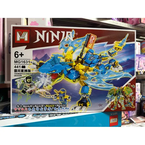 Xếp hình lắp ghép lê gô NINJA Rồng 1631 gồm có 441 chi tiết