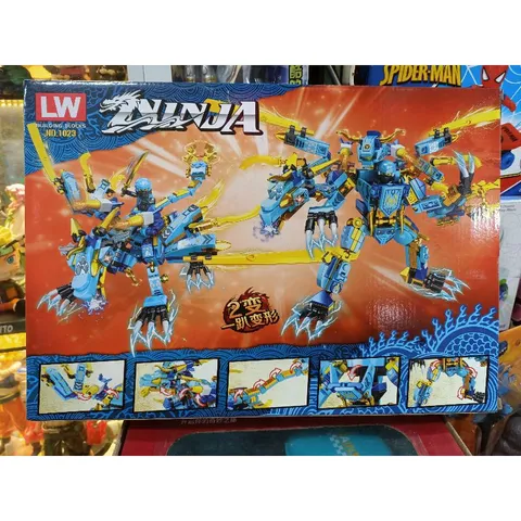 Hộp lê gô lắp ghép NINJA Rồng 1023-2