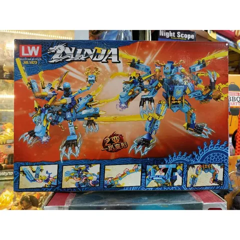 Hộp lê gô lắp ghép NINJA Rồng 1023-2