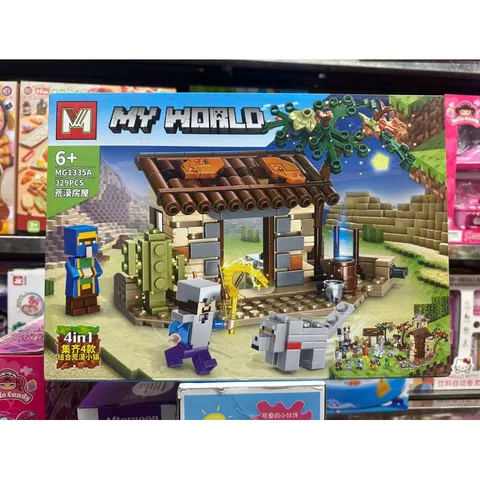 Bộ Xếp Hình Lắp Ghép Lê Gô MY WORLD 1335A - Chơi Tư Duy Sáng Tạo Với 329 Chi Tiết, Quà Tặng Ý Nghĩa Cho Trẻ Em