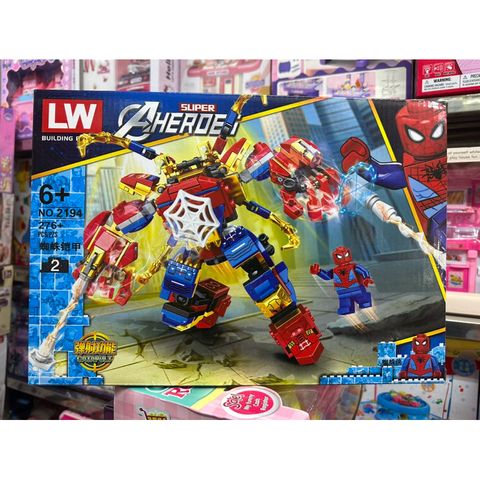 Hộp Lê Gô Lắp Ghép Mô Hình Robot Người Nhện 2194 - Đồ Chơi Trẻ Em 276 Chi Tiết, Sáng Tạo và Vui Vẻ