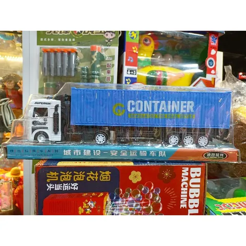 Hộp Lắp Ghép Xe Ô Tô Container Bánh Đà 43x27x6 cm - Đồ Chơi Trẻ Em Phát Triển Tư Duy và Sáng Tạo