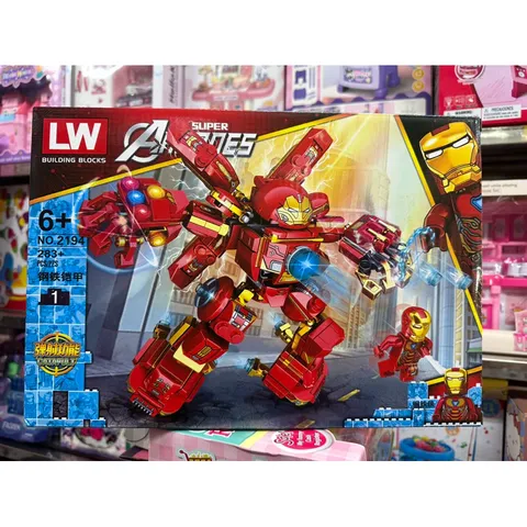 Hộp Lê Gô Lắp Ghép Mô Hình Robot Người Sắt IRON MAN 2194 - Bộ Đồ Chơi 283 Chi Tiết Tạo Sáng Tạo Cho Trẻ Em