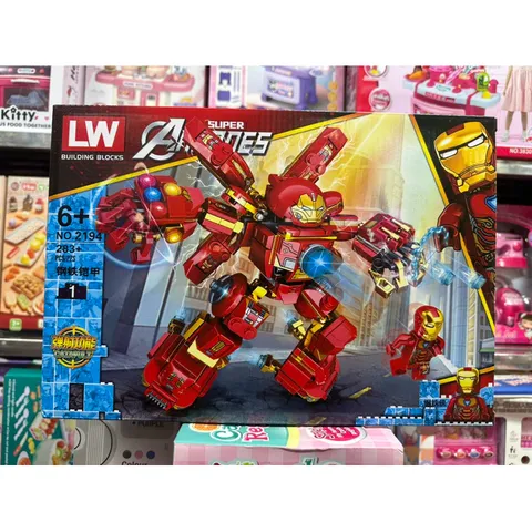 Hộp Lê Gô Lắp Ghép Mô Hình Robot Người Sắt IRON MAN 2194 - Bộ Đồ Chơi 283 Chi Tiết Tạo Sáng Tạo Cho Trẻ Em