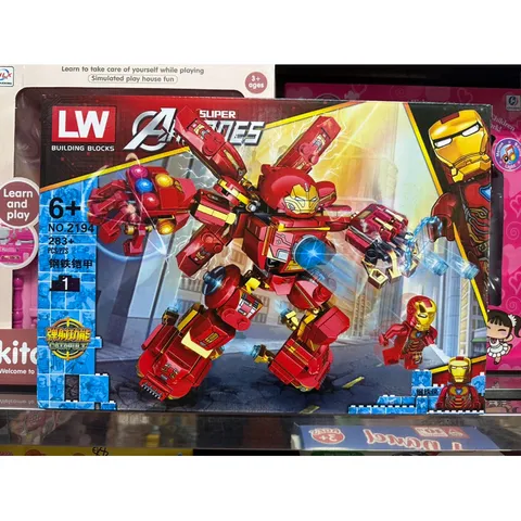 Hộp Lê Gô Lắp Ghép Mô Hình Robot Người Sắt IRON MAN 2194 - Bộ Đồ Chơi 283 Chi Tiết Tạo Sáng Tạo Cho Trẻ Em