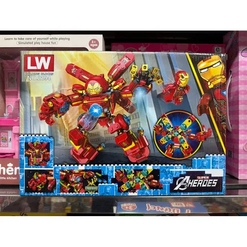 Hộp Lê Gô Lắp Ghép Mô Hình Robot Người Sắt IRON MAN 2194 - Bộ Đồ Chơi 283 Chi Tiết Tạo Sáng Tạo Cho Trẻ Em