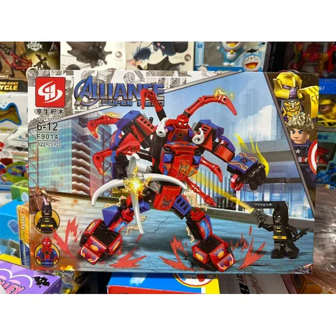 Hộp Lê Gô Lắp Ghép Mô Hình Robot Người Nhện 9014-3 - Đồ Chơi Trẻ Em 322 Chi Tiết, Sáng Tạo và Thú Vị