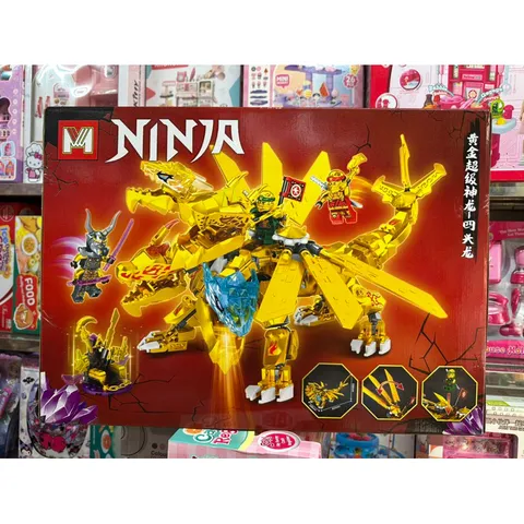 Xếp hình lắp ghép lê gô NINJA Rồng MG1050 gồm có 612 chi tiết