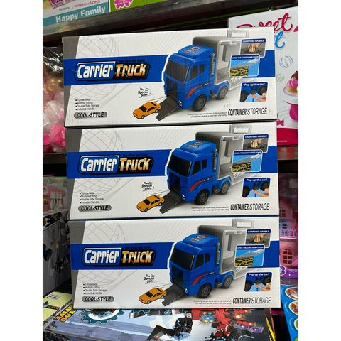 Hộp đồ chơi xe ô tô CARRIER CONTAINER TRUCK 818 - Bao gồm 1 xe ô tô lớn và 6 xe nhỏ cho bé, phát triển tư duy sáng tạo và kỹ năng giao tiếp