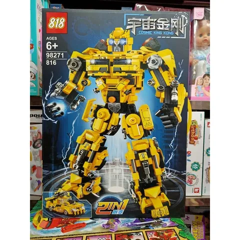 Hộp lê gô lắp ghép 2in1 mô hình Robot và xe ô tô 89271