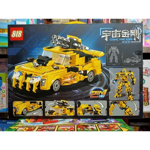 Hộp lê gô lắp ghép 2in1 mô hình Robot và xe ô tô 89271