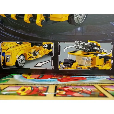 Hộp lê gô lắp ghép 2in1 mô hình Robot và xe ô tô 89271