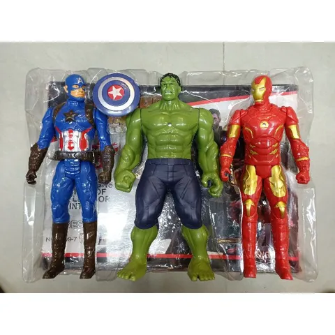 Hộp đồ chơi mô hình siêu nhân Avengers có đèn phát sáng 30cm - Đồ chơi trẻ em hỗ trợ phát triển tư duy sáng tạo và kỹ năng giao tiếp