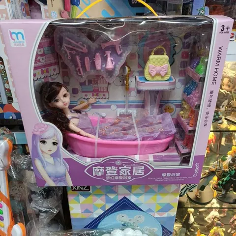 Hộp Búp bê Phòng Tắm Kèm Phụ Kiện - Đồ Chơi Trẻ Em Đầy Màu Sắc Phát Triển Tư Duy Sáng Tạo và Kỹ Năng Giao Tiếp