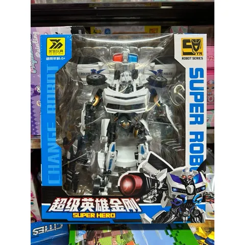 Hộp đồ chơi lắp ghép Robot biến hình thành xe ô tô SUPER ROBOT 666-83