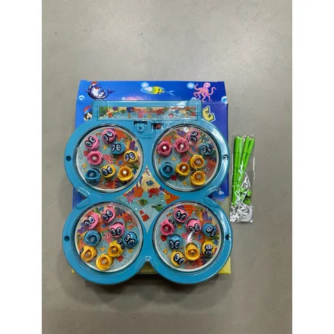 Hộp đồ chơi câu cá hút nam châm 9923 – Đồ chơi giáo dục phát triển tư duy cho trẻ em, tặng kèm pin, màu sắc sinh động