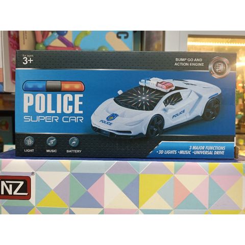 Hộp đồ chơi Xe ô tô SUPER CAR chạy pin có nhạc và đèn phát sáng 028 (tặng kèm pin)