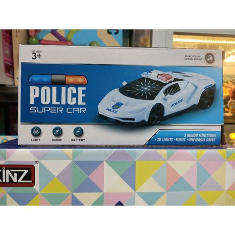 Hộp đồ chơi Xe ô tô SUPER CAR chạy pin có nhạc và đèn phát sáng 028 (tặng kèm pin)