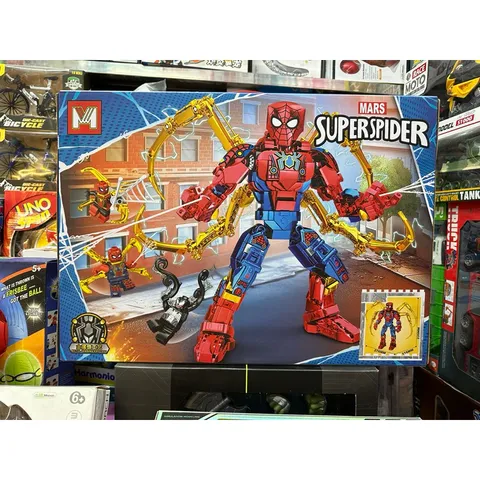 Hộp Lê Gô Lắp Ghép Mô Hình Robot Người Nhện SUPER SPIDER 1292 - 611 Chi Tiết Đáng Yêu Cho Bé Thoả Sáng Tạo