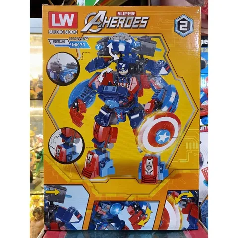 Hộp Lê Gô Lắp Ghép Robot Super Heroes 2077-2 - 280 Mảnh Ghép, Sáng Tạo Cho Bé, Đồ Chơi Phát Triển Trí Tuệ