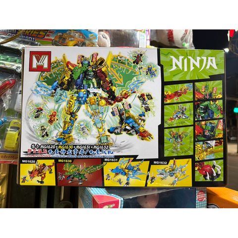 Xếp hình lắp ghép lê gô NINJA Rồng 1630 gồm có 463 chi tiết