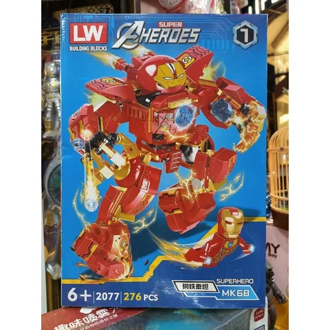 Hộp Lê Gô Lắp Ghép Mô Hình Robot Super Heroes 2077-1 - Đồ Chơi Sáng Tạo Cho Trẻ Em, 276 Mảnh Ghép, Phát Triển Tư Duy