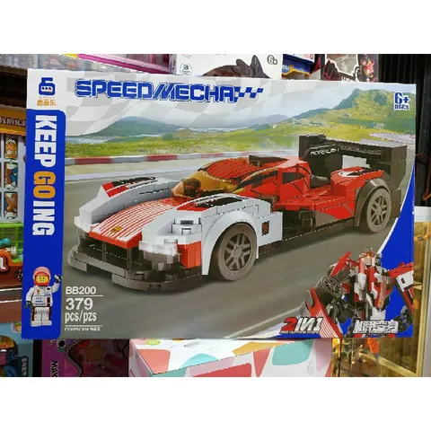 BB200 - Hộp lê gô lắp ghép mô hình Robot và Xe ô tô SPEED MECHA