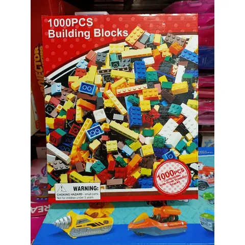 Hộp đồ chơi lắp ghép Building Blocks 1000 chi tiết - Đồ chơi trẻ em phát triển tư duy sáng tạo và kỹ năng giao tiếp
