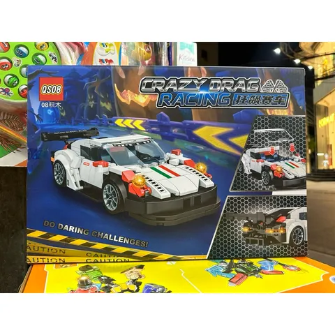 Hộp Lê Gô Lắp Ghép Mô Hình Xe Ô Tô Crazy Drag Racing Deluxe Edition 894 - 322 Chi Tiết Sáng Tạo Cho Trẻ Em
