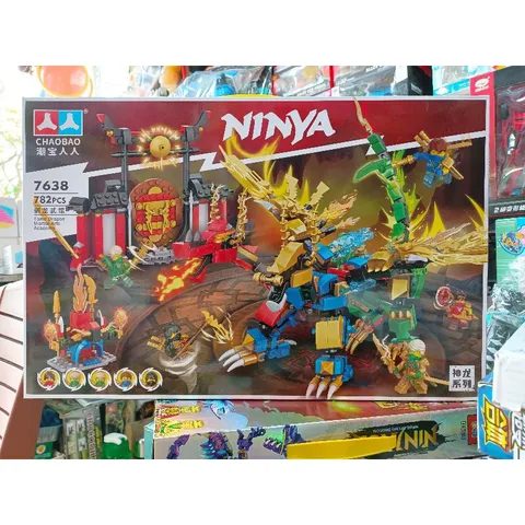 Bộ Xếp Hình Lắp Ghép Lê Gô NINJA Rồng 7638 - Đồ Chơi Trẻ Em Phát Triển Tư Duy và Sáng Tạo, Hộp 53x35x7cm
