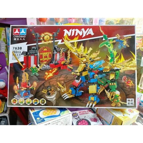Bộ Xếp Hình Lắp Ghép Lê Gô NINJA Rồng 7638 - Đồ Chơi Trẻ Em Phát Triển Tư Duy và Sáng Tạo, Hộp 53x35x7cm