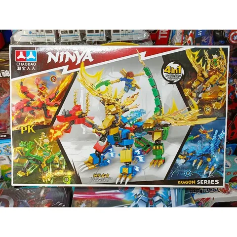 Bộ Xếp Hình Lắp Ghép Lê Gô NINJA Rồng 7638 - Đồ Chơi Trẻ Em Phát Triển Tư Duy và Sáng Tạo, Hộp 53x35x7cm