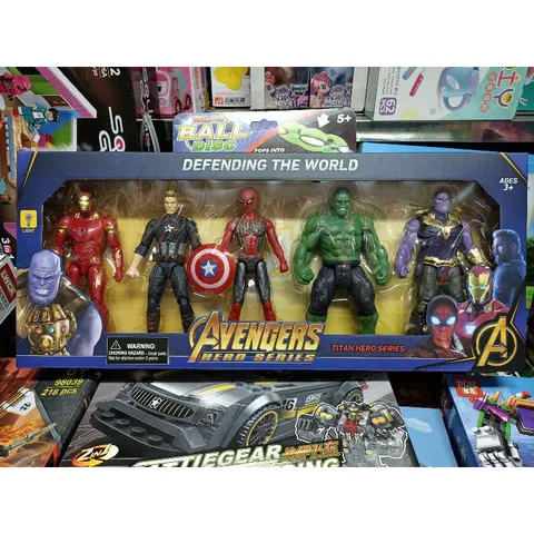 Hộp đồ chơi mô hình nhân vật siêu anh hùng Avengers Hero Series với đèn phát sáng - Đồ chơi thú vị cho bé yêu