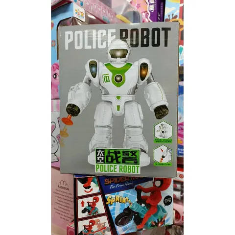 Hộp đồ chơi Robot lắp pin biết đi có nhạc và đèn phát sáng 0820A - Đồ chơi trẻ em phát triển trí tuệ và kỹ năng giao tiếp