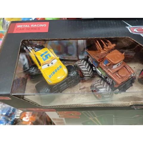 Hộp Đồ Chơi Mô Hình Xe Ô Tô Địa Hình Hợp Kim - Bộ 4 Xe Chạy Bánh Đà SUPER SPEED - Quà Tặng Ý Nghĩa Cho Bé