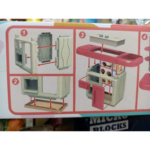 Hộp Đồ Chơi Tủ Bếp Nấu Ăn Dream Kitchen Có Nhạc & Đèn Phát Sáng 36T-1 - Quà Tặng Ý Nghĩa Cho Trẻ Em