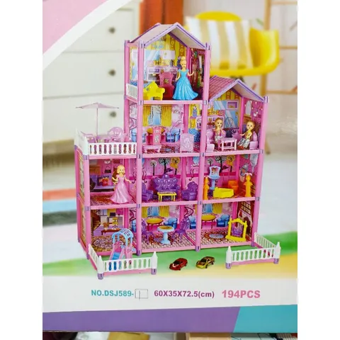 Hộp Đồ Chơi Lắp Ghép Ngôi Nhà Búp Bê LOVELY HOUSE 589 - Sáng Tạo, Vui Chơi và Phát Triển Kỹ Năng Cho Trẻ Em