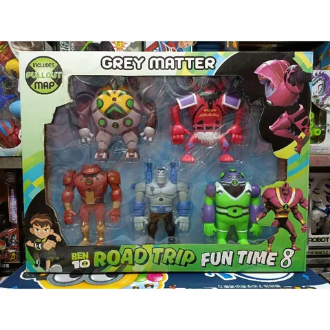 Hộp đồ chơi mô hình nhân vật BEN10 ROAD TRIP FUN TIME 8