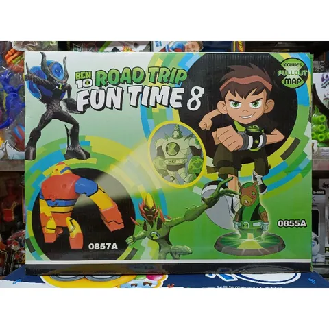 Hộp đồ chơi mô hình nhân vật BEN10 ROAD TRIP FUN TIME 8