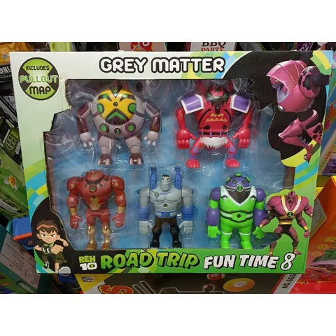 Hộp đồ chơi mô hình nhân vật BEN10 ROAD TRIP FUN TIME 8