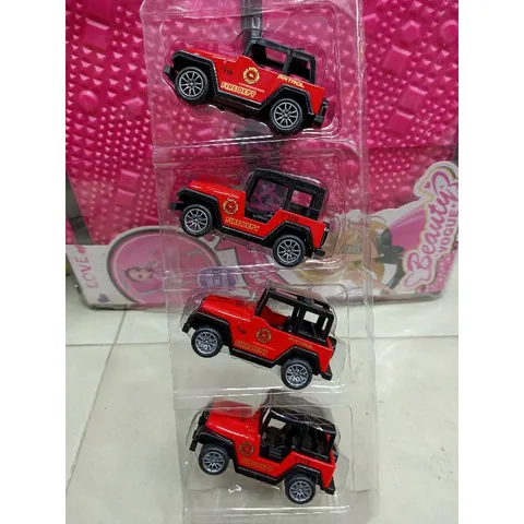 Bộ đồ chơi xe ô tô hợp kim 4 chiếc - Chạy bằng bánh đà, đồ chơi phát triển tư duy trẻ em, quà tặng ý nghĩa