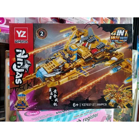 Hộp Lê Gô Lắp Ghép Robot NINJA 7037-2 - Đồ Chơi Trẻ Em 268 Chi Tiết Tạo Dựng Khả Năng Sáng Tạo và Tư Duy
